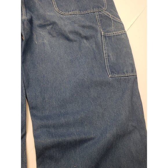 Liberty Men's Denim Blue Bib Overalls 100% Cotton Original Fit Size 50x30 - Picture 15 of 16